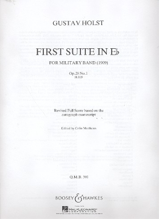 Suite Es-Dur Nr.1 op.28,1 fr Blasorchester Partitur