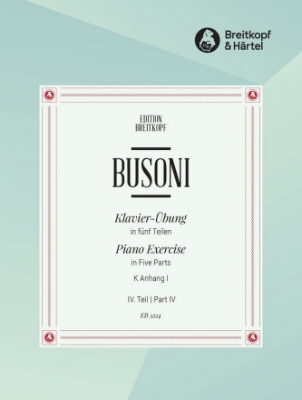 8 Et�den von  J. Cramer Busonie-Verzeichnis B53 f�r Klavier Klavier�bung in 5 Teilen Band 4