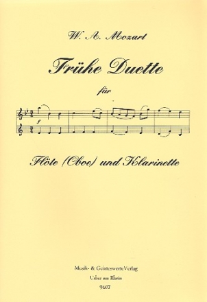 Frhe Duette fr Flte (Oboe, Violine) und Klarinette Spielpartitur