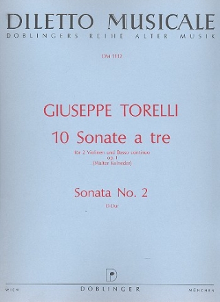 Sonate D-dur op.1,2 fr 2 Violinen und Bc