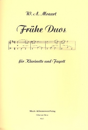 Frhe Duos fr Klarinette und Fagott Spielpartitur