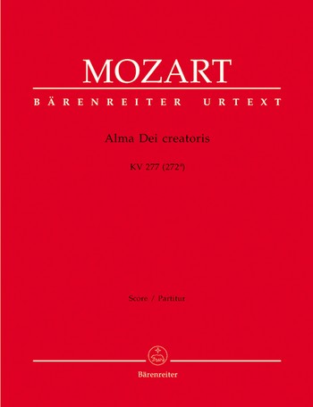 Alma Dei creatoris KV277 fr Soli, Chor und Orchester Partitur