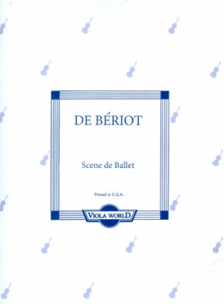 Scne de ballet op.100 for viola and piano