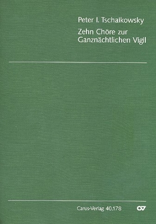 10 Chre zur ganznchtlichen Vigil aus op.52 fr gem Chor a cappella Partitur