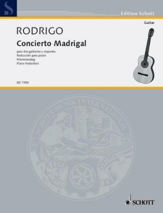 Concierto Madrigal für 2 Gitarren und Orchester Klavierauszug