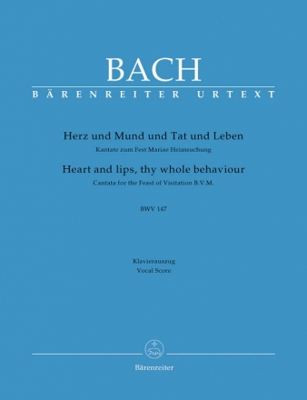 Herz und Mund und Tat und Leben Kantate Nr.147 BWV147 Klavierauszug