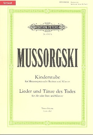 Kinderstube und Lieder und Tnze des Todes fr tiefe Stimme und Klavier (russ/dt)