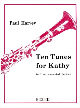 10 Tunes for Kathy for clarinet unaccompanied