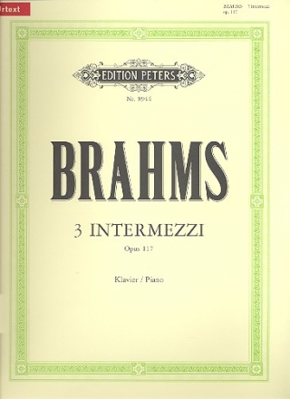 3 Intermezzi op.117 fr Klavier