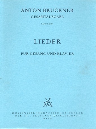 Lieder fr Gesang und Klavier