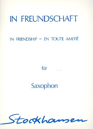 In Freundschaft op.46 9/10 fr Saxophon