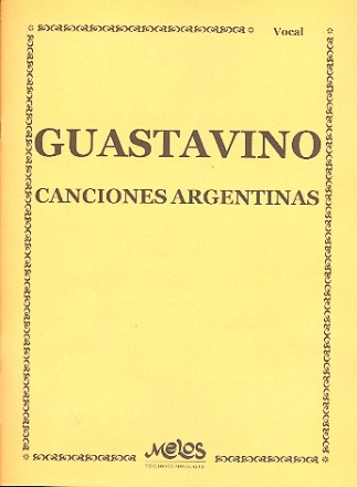 4 canciones argentinas fr Gesang und Klavier