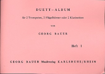 Duett-Album Band 1 fr 2 Trompeten (Flgelhrner, Klarinetten) Spielpartitur