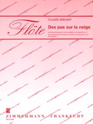 Des pas sur la neige fr Flten-Ensemble (4 Flten, Altflte in G, Baflte in C)