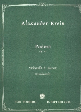 Pome op.10 fr Violoncello und Klavier