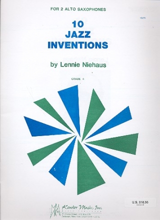 10 Jazz Inventions for 2 alto saxophones score