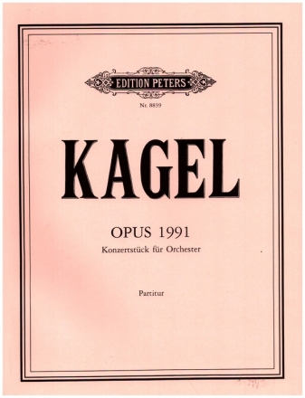 Opus 1991 Konzertstck fr Orchester Partitur