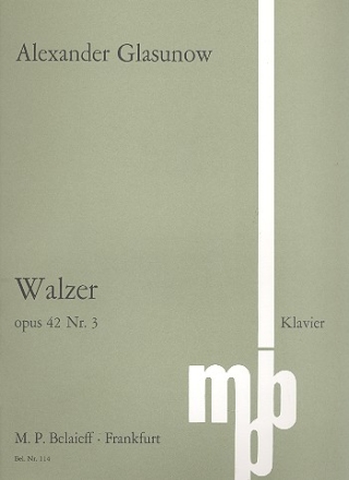Walzer op.42,3 fr Klavier