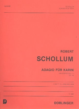 Adagio fr Karin op.114 Konzertstck 3 fr Klavier