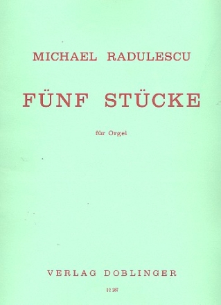 5 Stcke fr Orgel