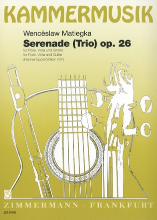 Serenade op.26 fr Flte, Viola und Gitarre Partitur und Stimmen