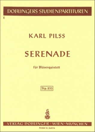 Serenade  fr Flte, Oboe, Klarinette,Fagott und Horn Studienpartitur