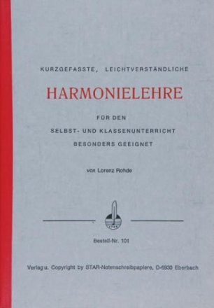 Kurzgefate leichtverstndliche Harmonielehre fr den Selbst- und Klassenunterricht