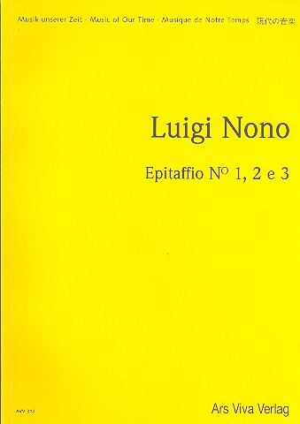 Epitaffio nos. 1-3 fr diverse Soloinstrumente (Stimmen) und Orchester Studienpartitur