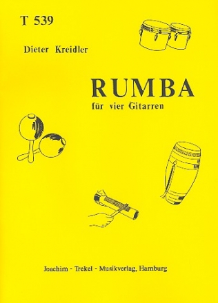 Rumba fr 4 Gitarren Partitur und Stimmen