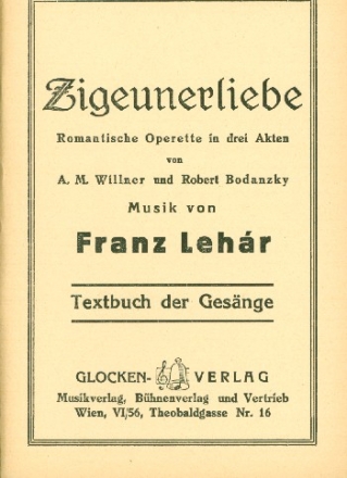 Zigeunerliebe Libretto (dt)
