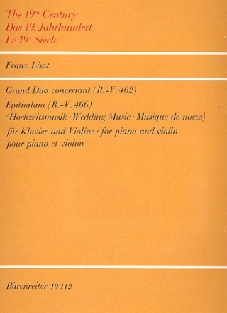 Grand duo concertant  und Apithalam fr Violine und Klavier