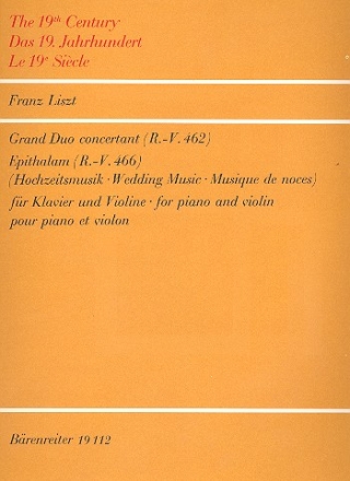 Grand duo concertant  und Apithalam fr Violine und Klavier