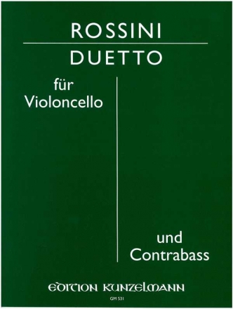 Duetto für Violoncello und Kontrabaß Stimmen