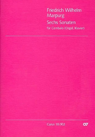 6 Sonaten fr Cembalo (Orgel, Klavier)
