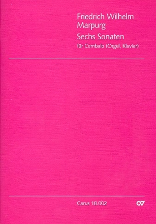 6 Sonaten fr Cembalo (Orgel, Klavier)