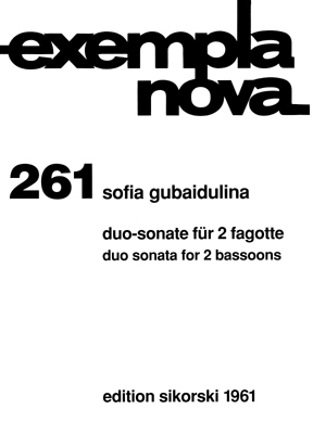 Duo-Sonate  fr 2 Fagotte Partitur und Stimmen