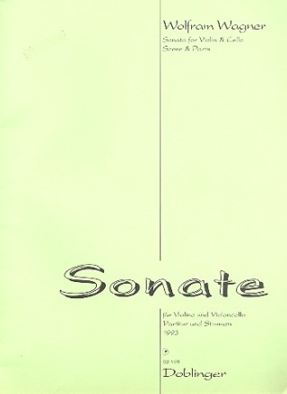 SONATE FUER VIOLINE UND VIOLONCELLO PARTITUR UND STIMMEN