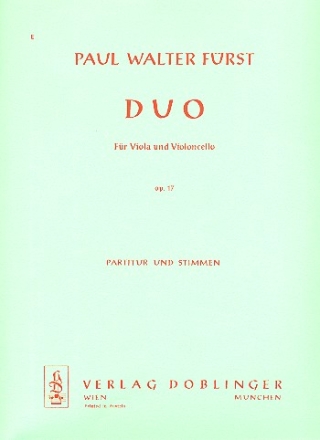 Duo op.17 fr Viola und Violoncello (1958) Partitur und Stimmen