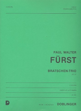 Bratschen-Trio op.67 für 3 Violen Partitur und Stimmen