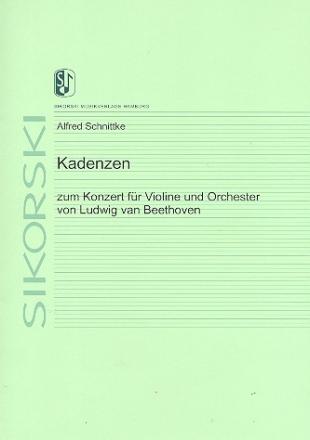 Kadenzen zum Violinkonzert D-Dur op.61 Verlagskopie