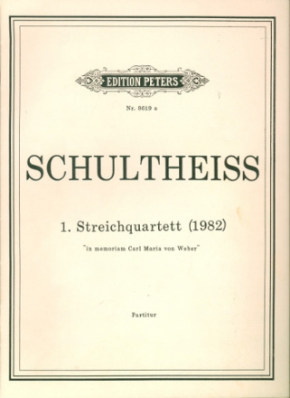 Streichquartett Nr.1 fr Streichquartett Partitur