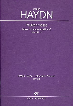 Missa in tempore belli C-Dur Hob.XXIIi:9 fr Soli, Chor und Orchester Klavierauszug