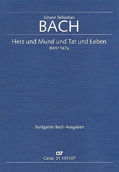 Herz und Mund und Tat und Leben Kantate Nr.147 BWV147a Studienpartitur