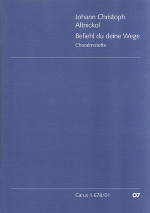 Befiehl du deine Wege fr gem Chor a cappella Partitur