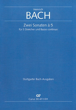 2 Sonaten  5 fr 2 Violinen, 2 Violen und Violone Partitur