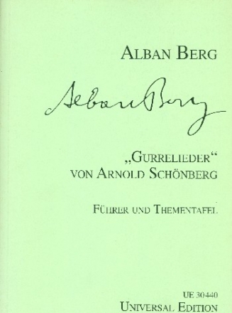 Gurrelieder von Arnold Schnberg Fhrer und Thementafel