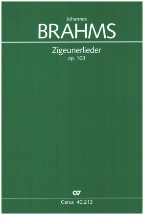 Zigeunerlieder op.103 fr gem Chor und Klavier Partitur (dt/en)