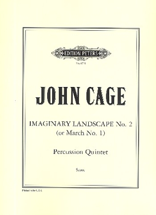Imaginary Landscape no.2 for percussion quintet Score