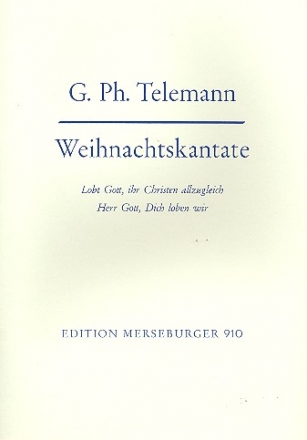 Weihnachtskantate fr Soli (STB), Doppelchor, Orchester, Orgel Partitur