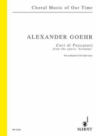 Cori di pescatori from the opera 'Arianna' fr gem Chor und Klavier Partitur